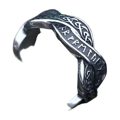 Yggdrasil Lebensbaum und Odin Runenring aus Edelstahl