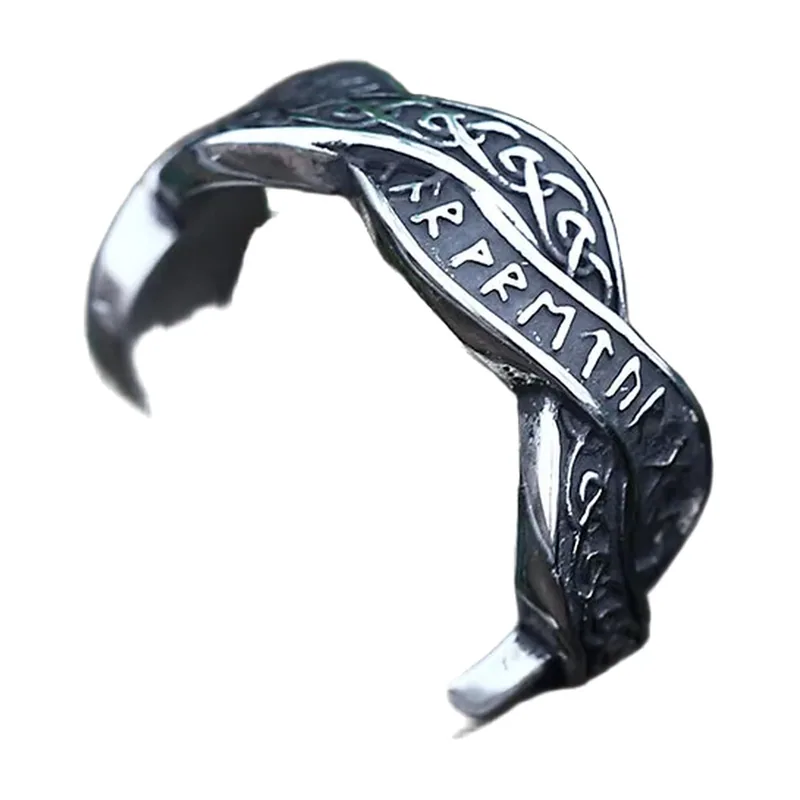Yggdrasil Lebensbaum und Odin Runenring aus Edelstahl