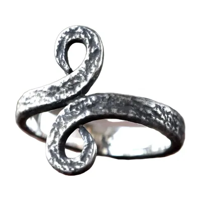 Bague Viking Style Odin au Motif Tourbillon, Acier Inoxydable 316L