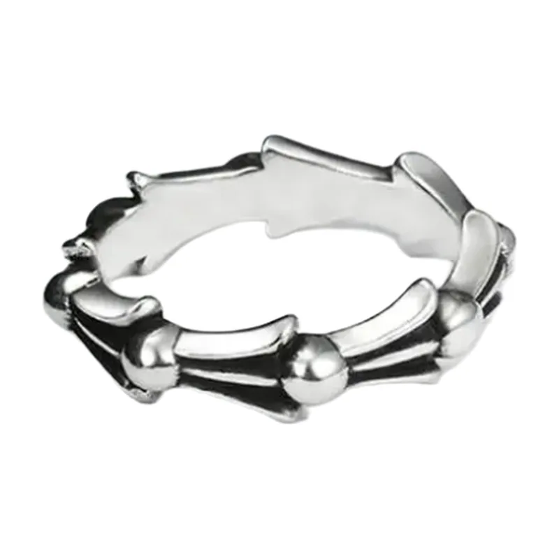 Vintage Fish Scale Flower Ring, 316L Stainless Steel