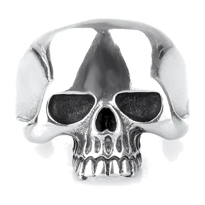 Skull Statement Ring, 316L Stainless Steel
