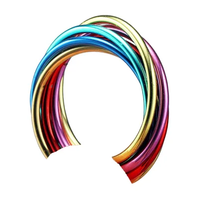 Anello Multi-Banda Arcobaleno in Acciaio Inossidabile 316L