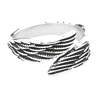 Engelsflügel Wrap-Ring aus 316L Edelstahl