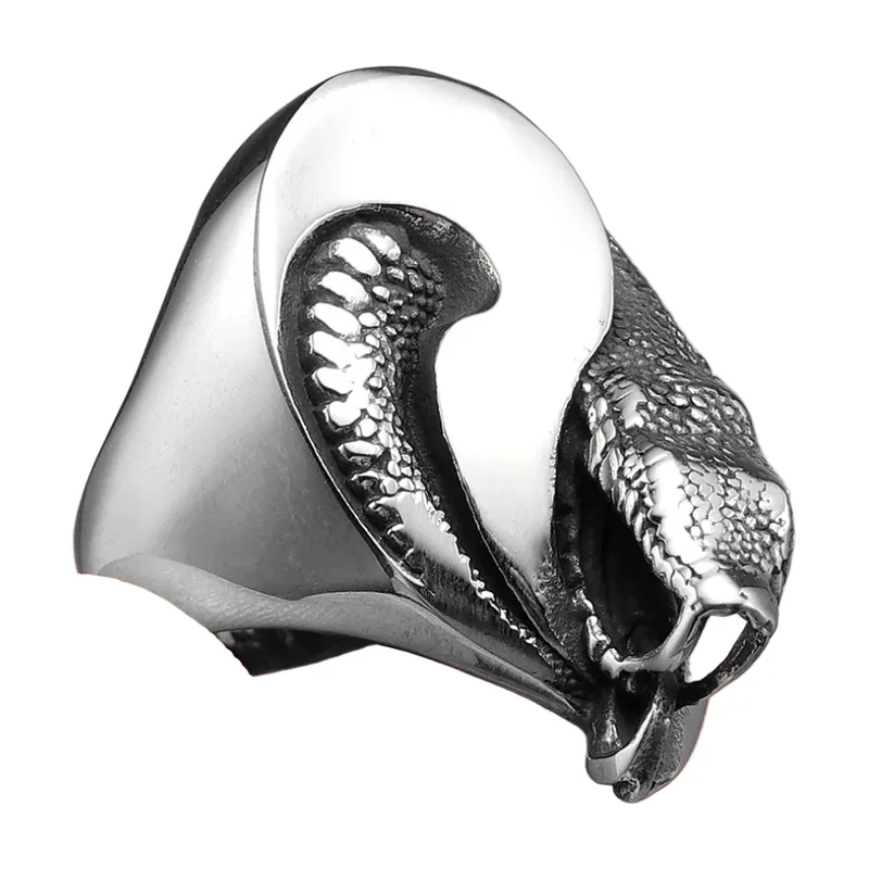 Schlangen-Wrap-Ring aus 316L Edelstahl