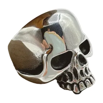 Anillo de Calavera Statement, Acero Inoxidable 316L