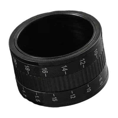 Kamera-Objektiv Spinner-Ring für Herren, Edelstahl