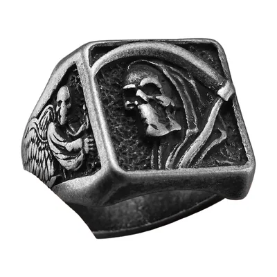 Anillo Sello de la Parca, Acero Inoxidable 316L