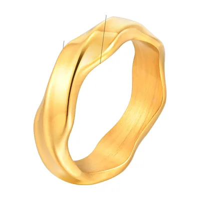 Mobius Twist Ring für Herren, 316L Edelstahl