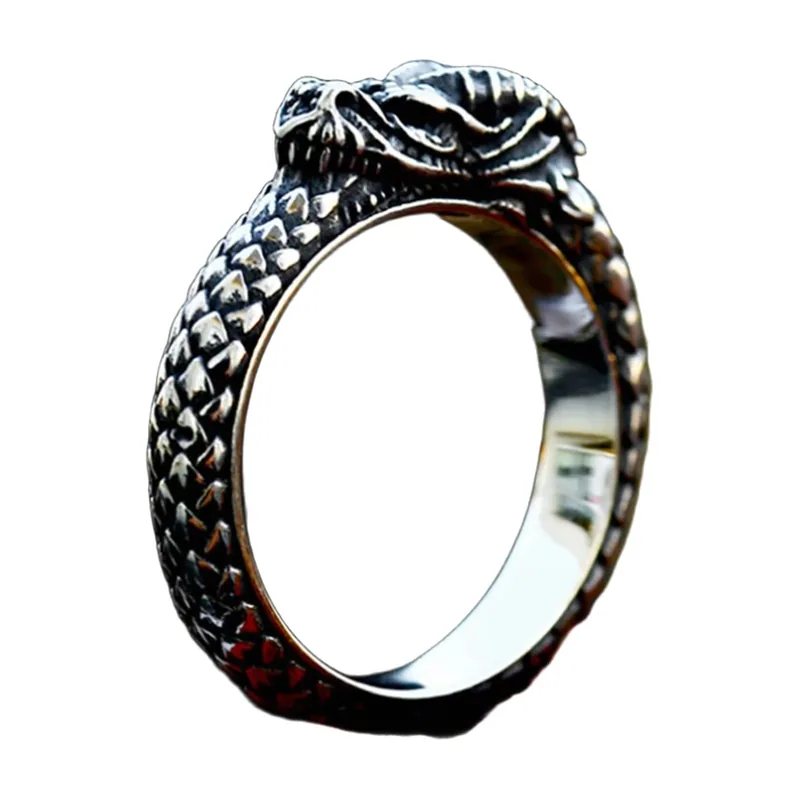 Ouroboros Schlangenring, Nordische Mythologie, Edelstahl