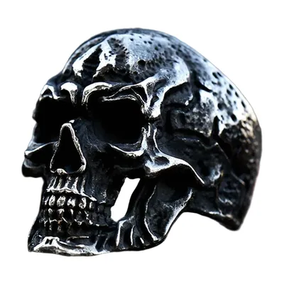 Anillo de Calavera, Acero Inoxidable 316L
