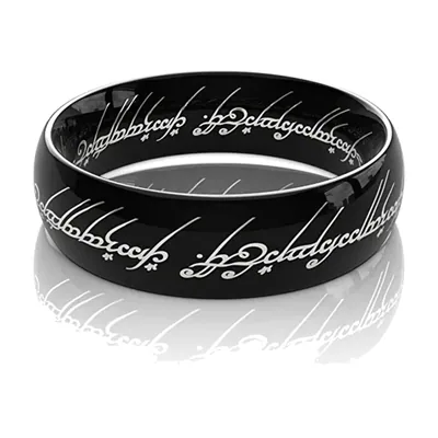 Herren Ring mit Schriftzug-Gravur, Edelstahl