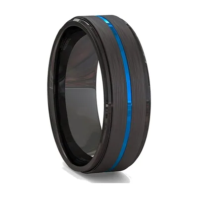 Keltischer Drachenring mit roter Inlay-Einlage, Edelstahl