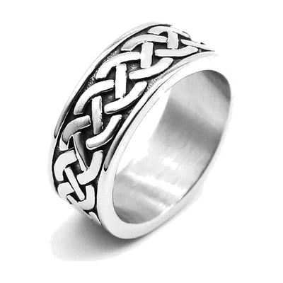 Keltischer Knoten Ring für Herren, 316L Edelstahl