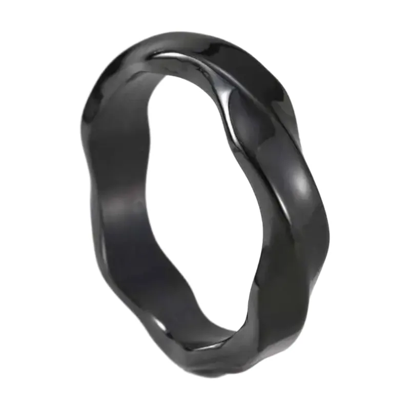 Twisted Band Ring aus 316L Edelstahl