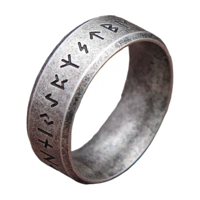 Odin Runen Ring für Herren, Edelstahl