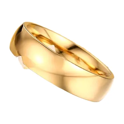Polierter Ring für Herren, 316L Edelstahl