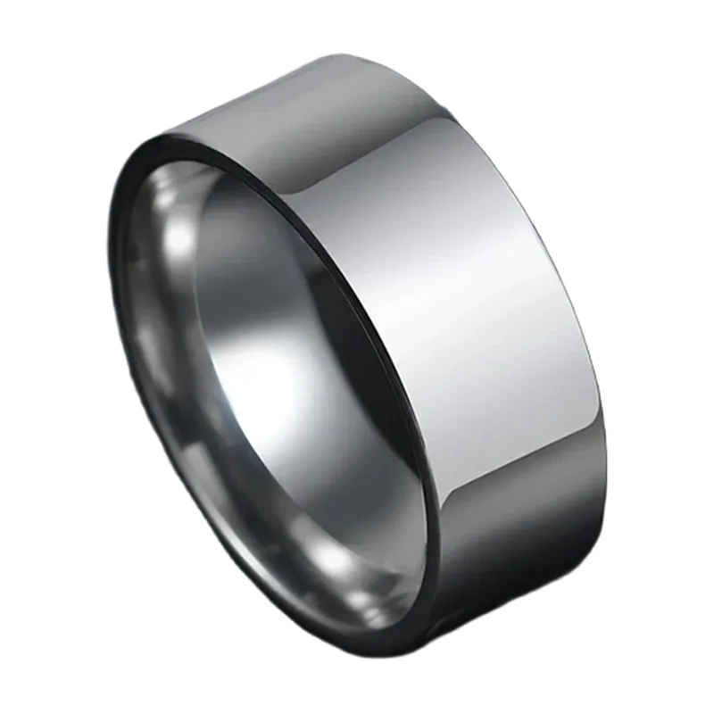 Klassischer glatter Ring aus Edelstahl