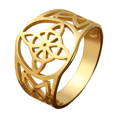 Keltischer Knoten Ring mit Openwork-Design, Edelstahl