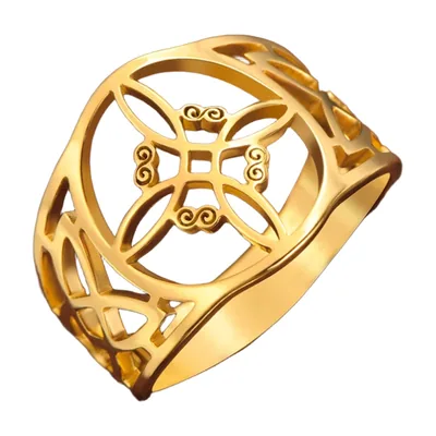 Keltischer Knoten Ring mit Openwork-Design, Edelstahl