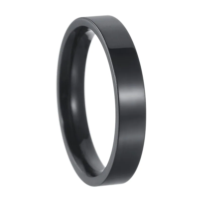 Anillo de Banda Plana Pulido, Acero Inoxidable