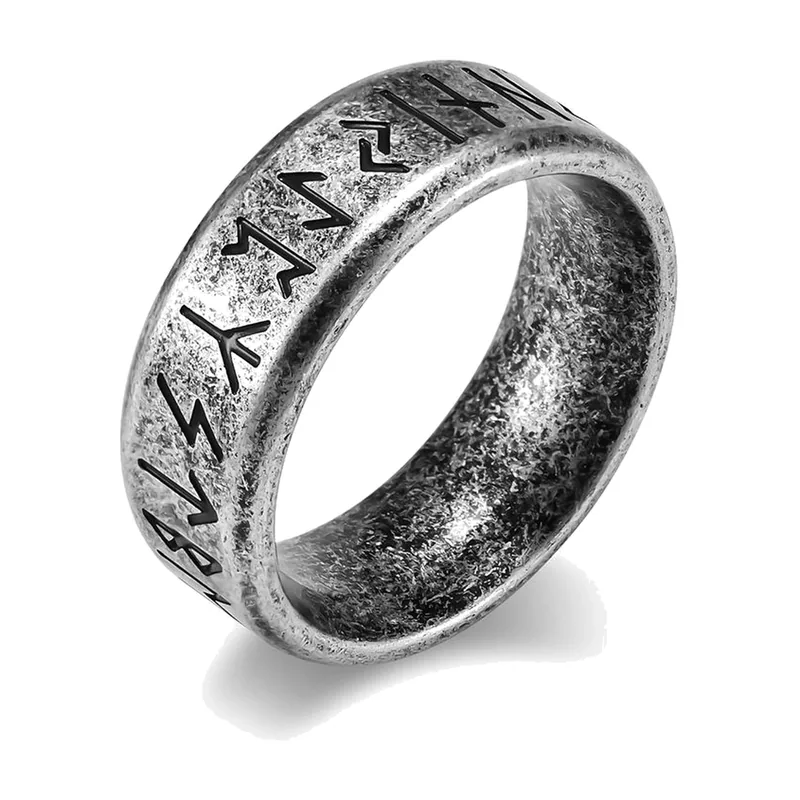 Odin Wikinger Runenring, Antik-Edelstahl