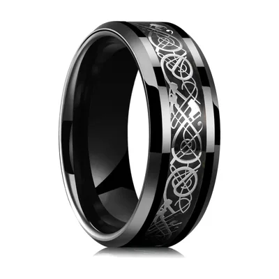 Keltischer Knoten Ring für Herren, Edelstahl