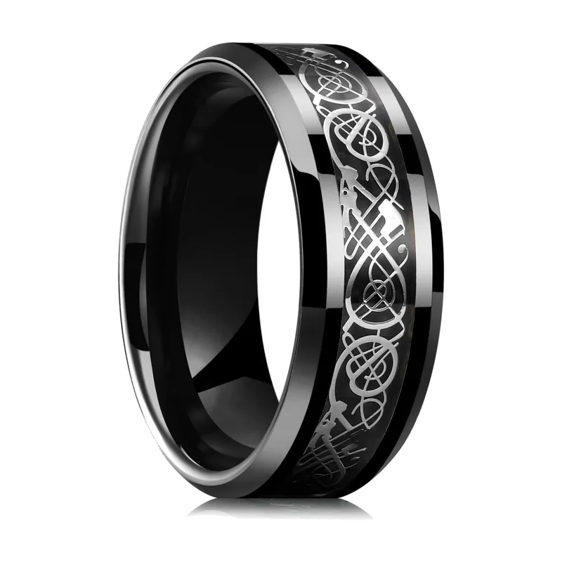 Keltischer Knoten Ring für Herren, Edelstahl
