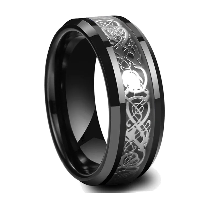 Celtic Knot Band Ring, 316L Stainless Steel