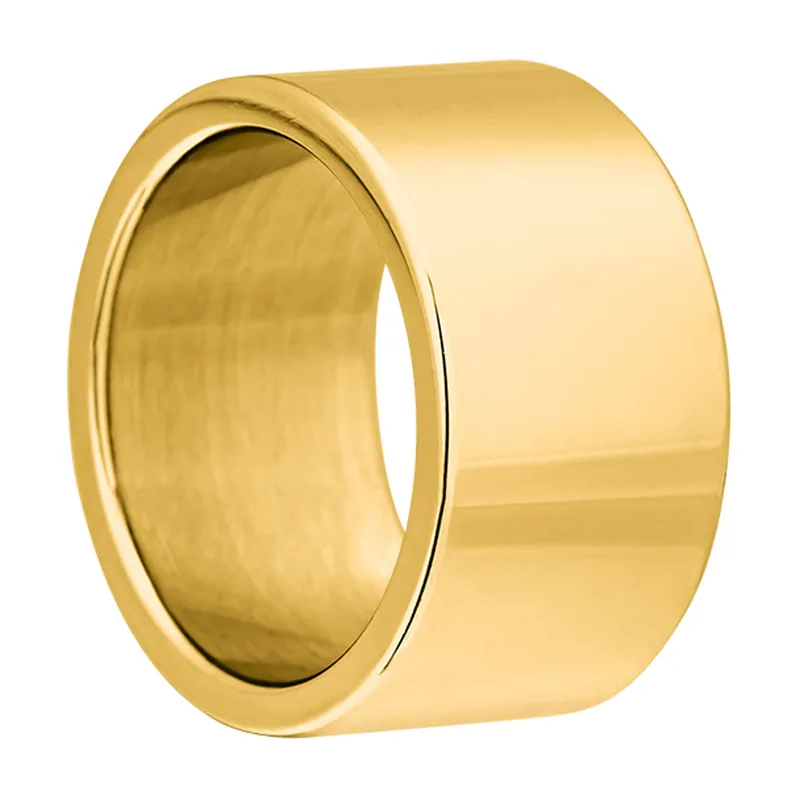 Anillo de Banda Ancha Cepillado, Acero Inoxidable