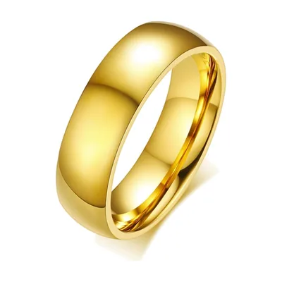 Anello a Fascia Classico, Acciaio Inossidabile Lucido