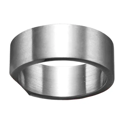 Gebürsteter Edelstahlring 316L, 8mm