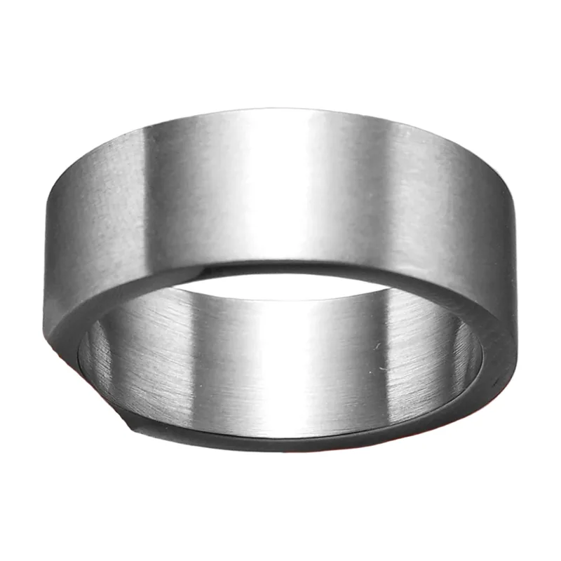 Gebürsteter Edelstahlring 316L, 8mm