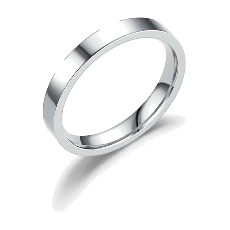 Plain Polished Band Ring, 316L Stainless Steel