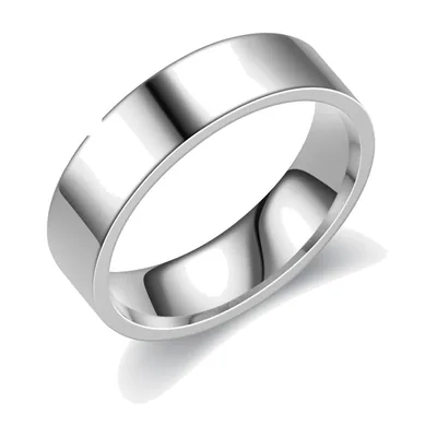 Schlichter polierter Ring, 316L Edelstahl