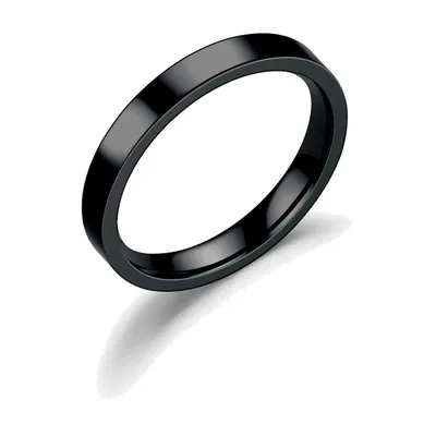 Schlichter polierter Ring für Herren, Edelstahl 316L