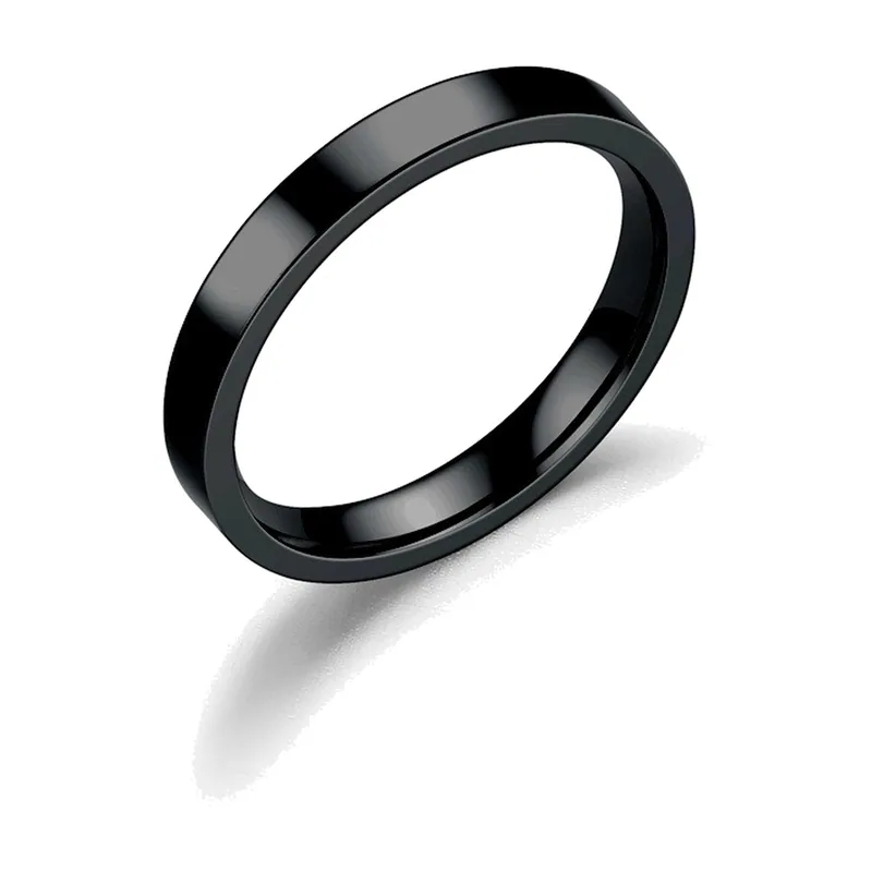 Plain Polished Band Ring, 316L Stainless Steel