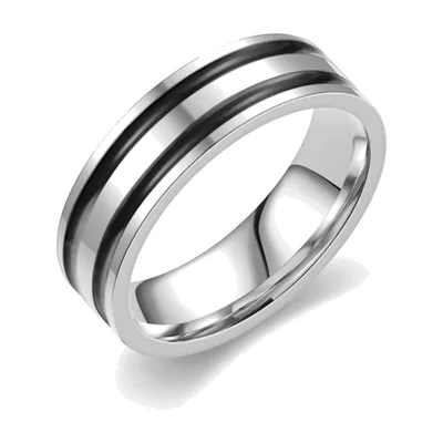Anello a Doppia Scanalatura, Acciaio Inossidabile 316L