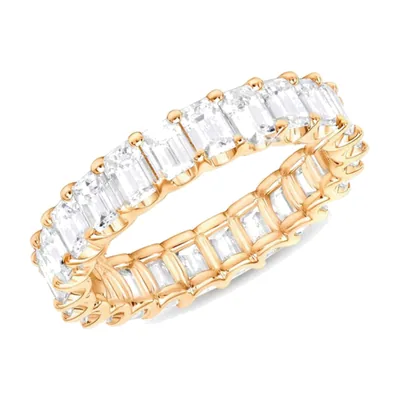 Anello Eternity con Zirconia Chiaro, Acciaio Inossidabile