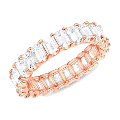 Anello Eternity con Zirconia Chiaro, Acciaio Inossidabile