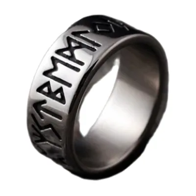Odin Runenring für Herren, Edelstahl
