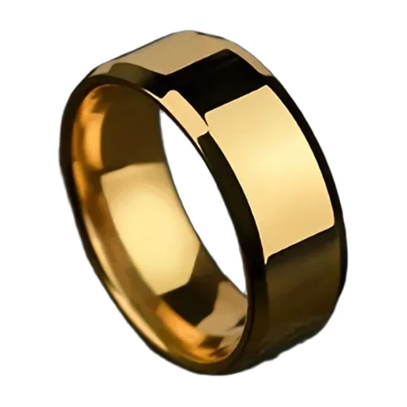 Polished Flat Band Ring, 316L Stainless Steel