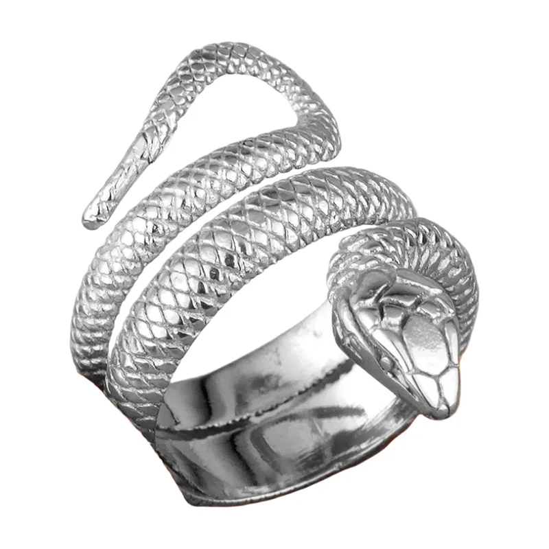 Schlangen-Ring für Herren, 316L Edelstahl