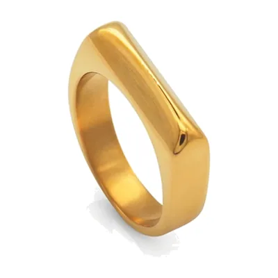 Anillo Sello Cuadrado Pulido, Acero Inoxidable