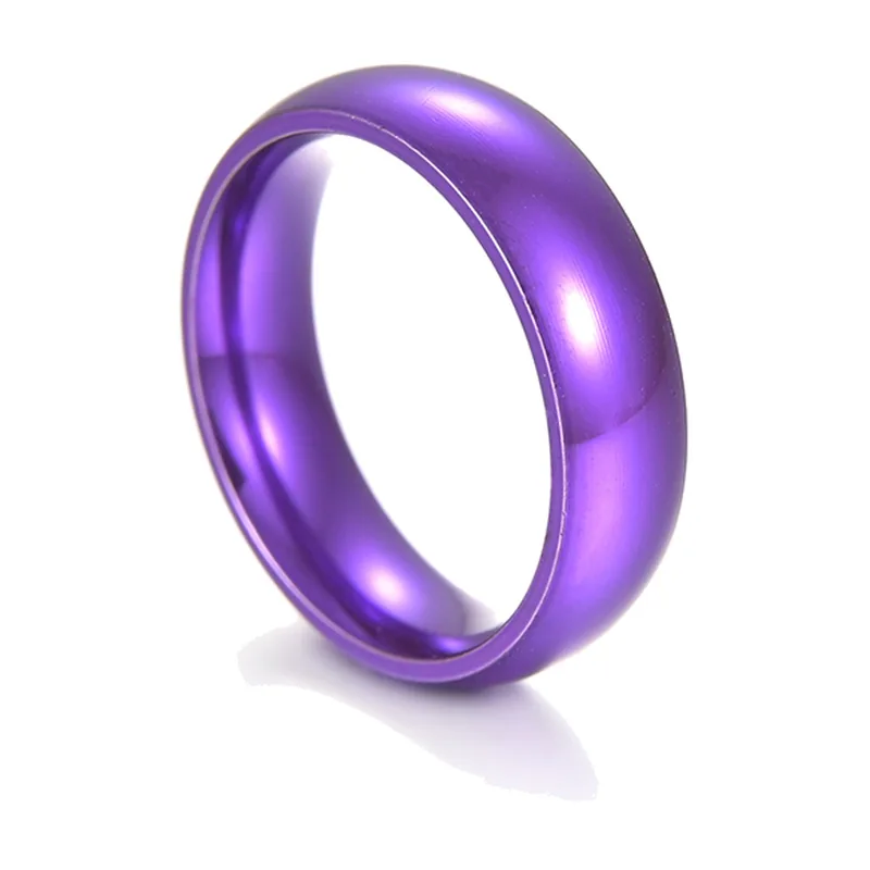 Schlichtes poliertes Ringband für Herren, Edelstahl