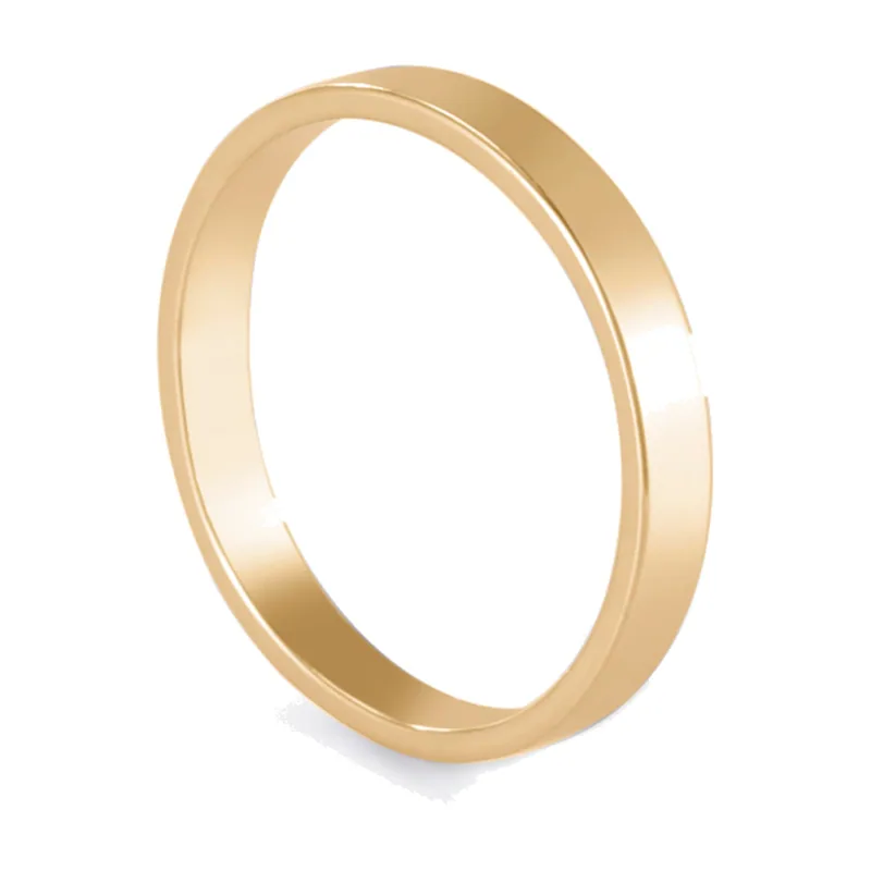 Bague Alliance Simple, Acier Inoxydable Poli 316L