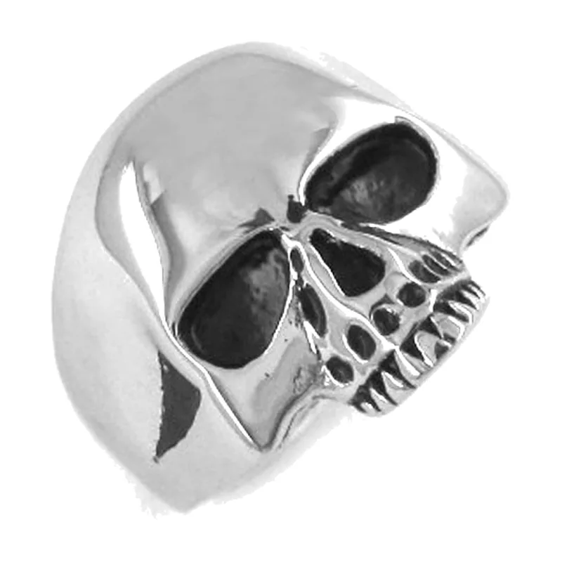 Skull Statement Ring, 316L Stainless Steel Biker Ring
