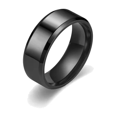 Anillo Banda Pulido, 8mm Acero Inoxidable