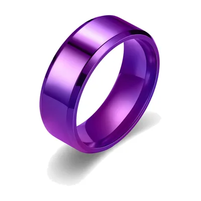 Anillo de Banda Pulida, Acero Inoxidable 8mm