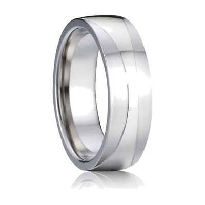 Anillo de Banda Plana Pulido en Acero Inoxidable 316L