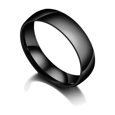 Anillo de Banda Pulida para Hombre, Acero Inoxidable 316L